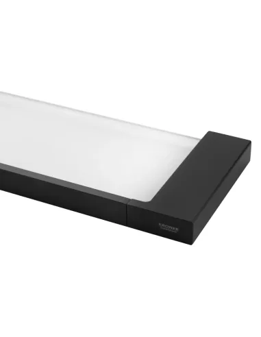 Полиця для ванної кімнати Kroner KRP Edelstahl Kubus - SCH3907, нержавіюча сталь, скло
