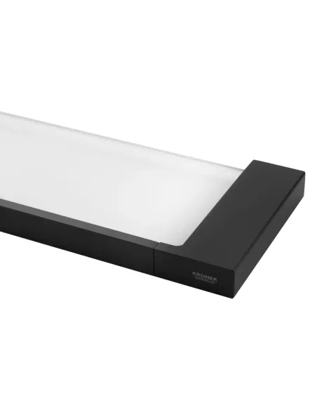 Полиця для ванної кімнати Kroner KRP Edelstahl Kubus - SCH3907, нержавіюча сталь, скло