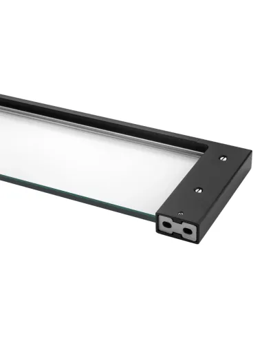 Полиця для ванної кімнати Kroner KRP Edelstahl Kubus - SCH3907, нержавіюча сталь, скло