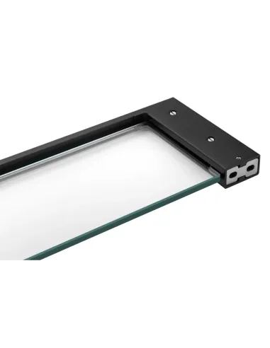 Полка для ванной Kroner KRP Edelstahl Kubus - SCH3907, нержавеющая сталь, стекло