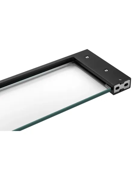 Полиця для ванної кімнати Kroner KRP Edelstahl Kubus - SCH3907, нержавіюча сталь, скло