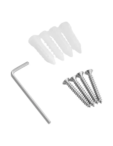 Полиця для ванної кімнати Kroner KRP Edelstahl Kubus - SCH3907, нержавіюча сталь, скло