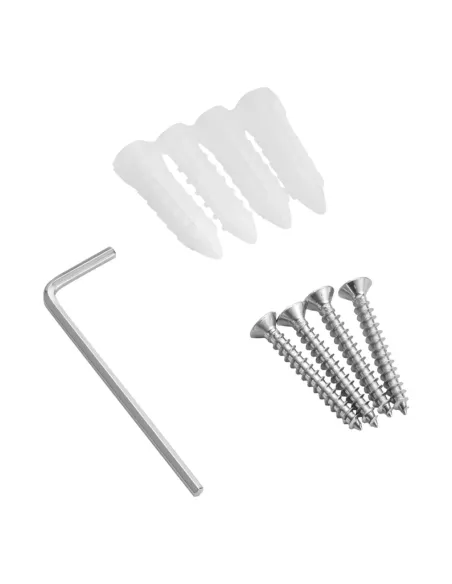 Полка для ванной Kroner KRP Edelstahl Kubus - SCH3907, нержавеющая сталь, стекло