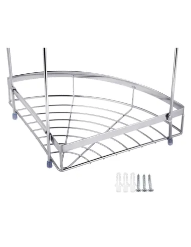 Полка для ванной Kroner KRM Rizze - ACC329-2, угловая, металлическая