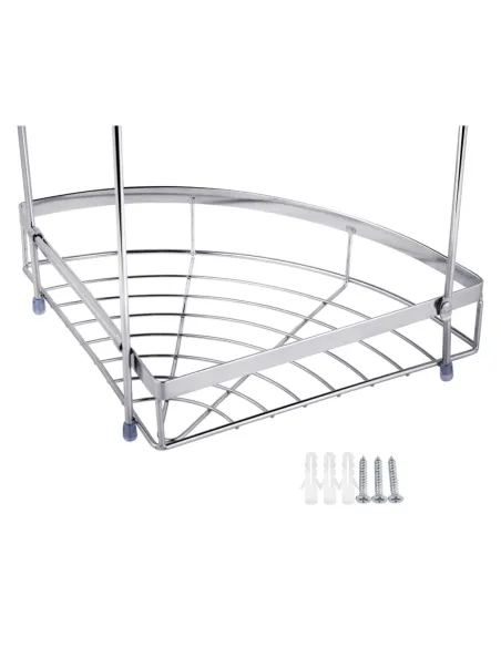 Полка для ванной Kroner KRM Rizze - ACC329-2, угловая, металлическая