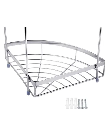 Полиця для ванної кімнати Kroner KRM Rizze - ACC329-3, кутова, металева