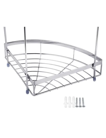 Полиця для ванної кімнати Kroner KRM Rizze - ACC329-3, кутова, металева