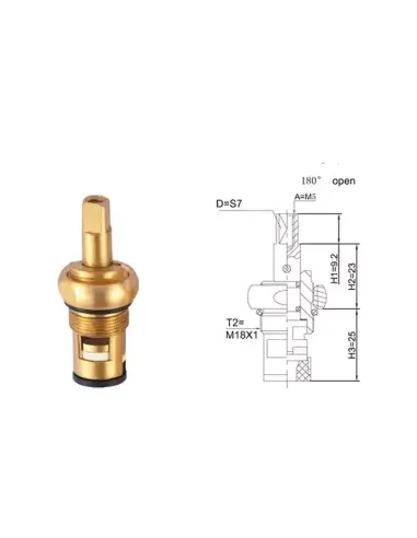 Кран-букса для змішувача Wezer WKF-033