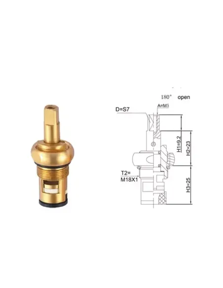 Кран-букса для змішувача Wezer WKF-033