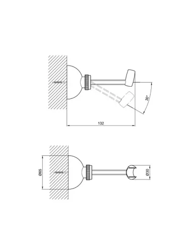 Держатель для ручного душа Wezer WQZ-014