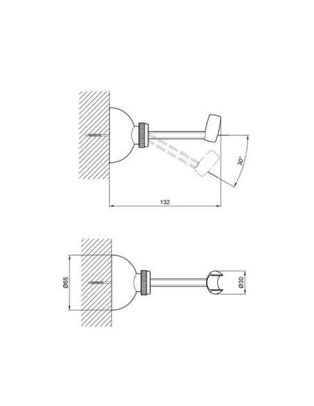 Держатель для ручного душа Wezer WQZ-014