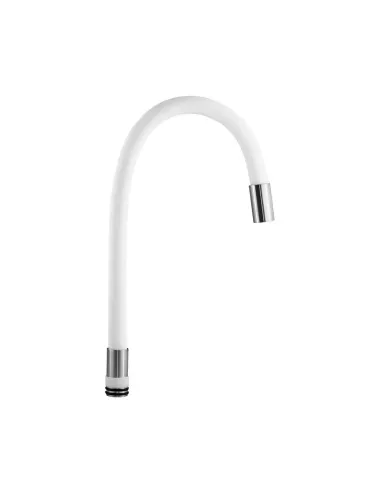 Излив гибкий для смесителя Wezer WKC-04-WHITE, белый