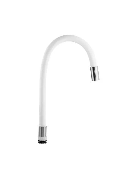 Вилив гнучкий для змішувача Wezer WKC-04-WHITE, білий