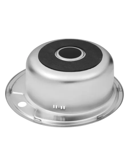 Мойка для кухни круглая Kroner KRP Dekor - 490 из нержавеющей стали