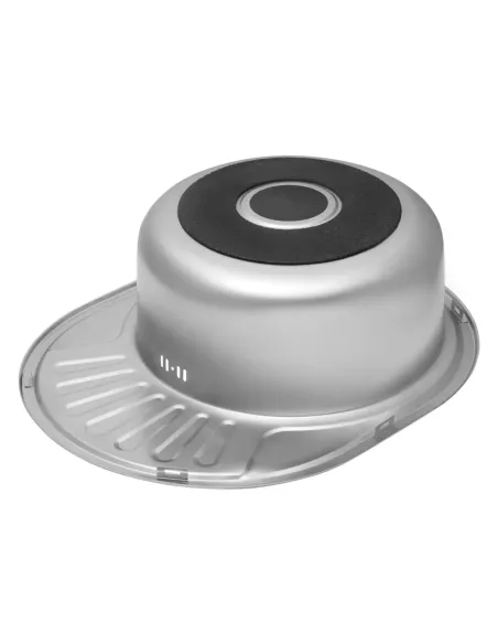 Мойка для кухни овальная Kroner KRP Dekor - 5745 из нержавеющей стали 0.8 мм