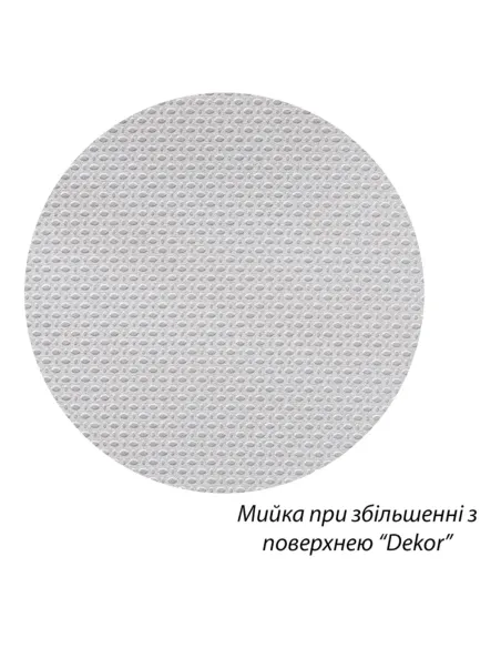 Мийка для кухні овальна Kroner KRP Dekor - 7750 з нержавіючої сталі 0.6 мм