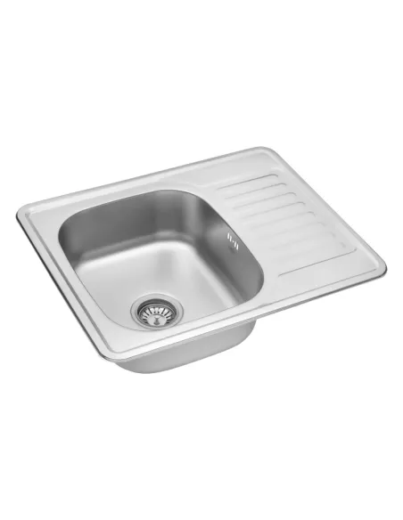 Мийка для кухні прямокутна Kroner KRP Dekor - 6350 з нержавіючої сталі