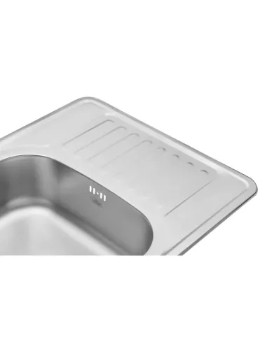 Мийка для кухні прямокутна Kroner KRP Dekor - 6350 з нержавіючої сталі