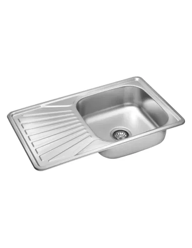 Мийка для кухні прямокутна Kroner KRP Dekor - 7848 з нержавіючої сталі