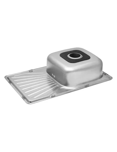 Мийка для кухні прямокутна Kroner KRP Dekor - 7848 з нержавіючої сталі