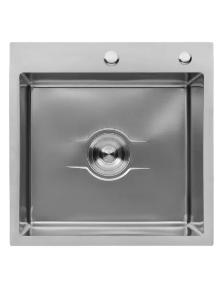 Мойка для кухни квадратная Kroner KRP Derby - 5050HM Brush из нержавеющей стали 2,5/0,5 мм