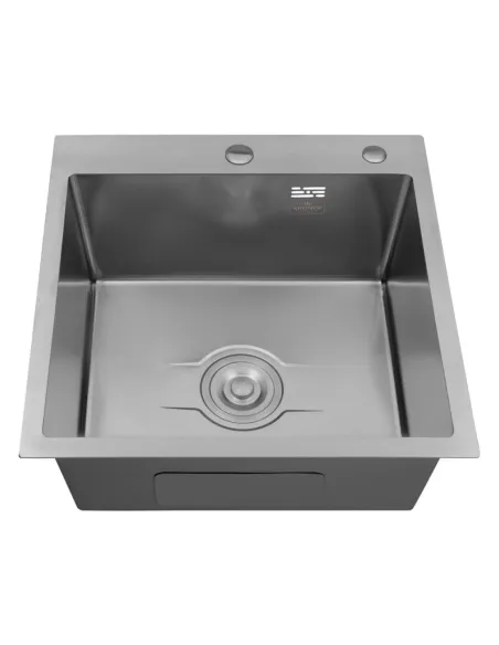 Мойка для кухни квадратная Kroner KRP Derby - 5050HM Brush из нержавеющей стали 2,5/0,5 мм
