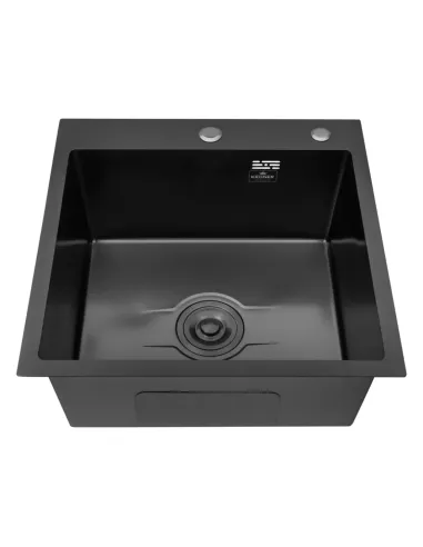 Мойка для кухни квадратная Kroner KRP Derby - 5050HM PVD из нержавеющей стали 2,5/0,5 мм