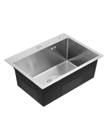 Мойка для кухни прямоугольная Kroner KRP Derby - 5843HM Brush из нержавеющей стали 2,5/0,5 мм