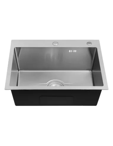 Мойка для кухни прямоугольная Kroner KRP Derby - 5843HM Brush из нержавеющей стали 2,5/0,5 мм