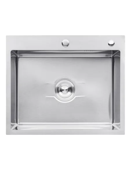 Мойка для кухни прямоугольная Kroner KRP Derby - 6050HM Brush из нержавеющей стали 2,5/0,5 мм