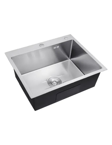 Мойка для кухни прямоугольная Kroner KRP Derby - 6050HM Brush из нержавеющей стали 2,5/0,5 мм