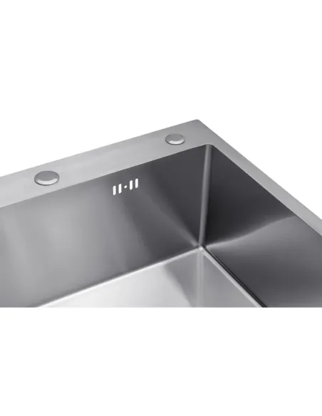 Мойка для кухни прямоугольная Kroner KRP Derby - 6050HM Brush из нержавеющей стали 2,5/0,5 мм