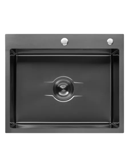 Мойка для кухни прямоугольная Kroner KRP Derby - 6050HM PVD из нержавеющей стали 2,5/0,5 мм