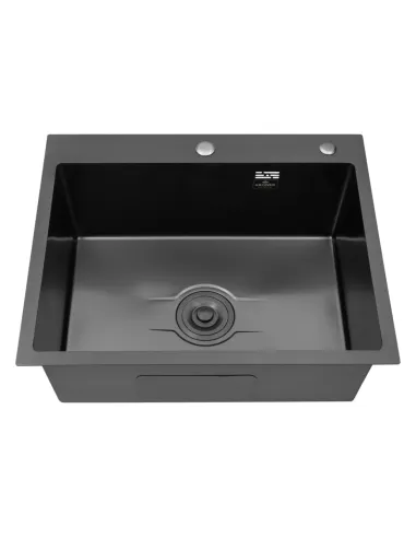 Мойка для кухни прямоугольная Kroner KRP Derby - 6050HM PVD из нержавеющей стали 2,5/0,5 мм