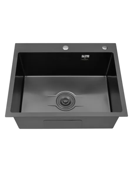 Мойка для кухни прямоугольная Kroner KRP Derby - 6050HM PVD из нержавеющей стали 2,5/0,5 мм