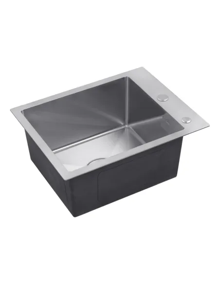 Мойка для кухни прямоугольная Kroner KRP Gebürstet - 4050HM из нержавеющей стали 3.0/1.0 мм