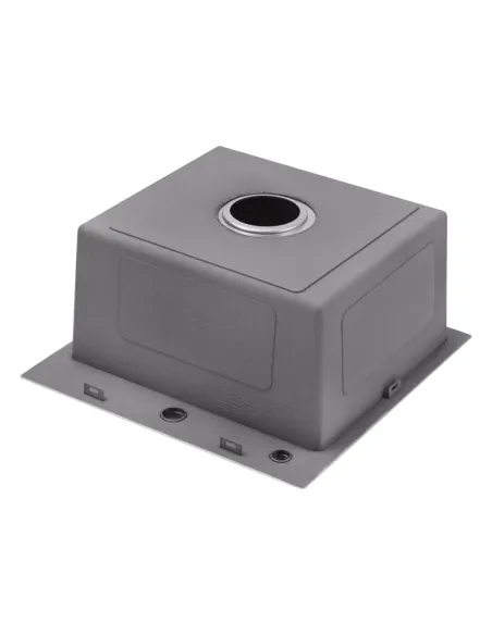 Мийка для кухні квадратна Kroner KRP Gebürstet - 4545HM із нержавіючої сталі 3.0/1.0 мм