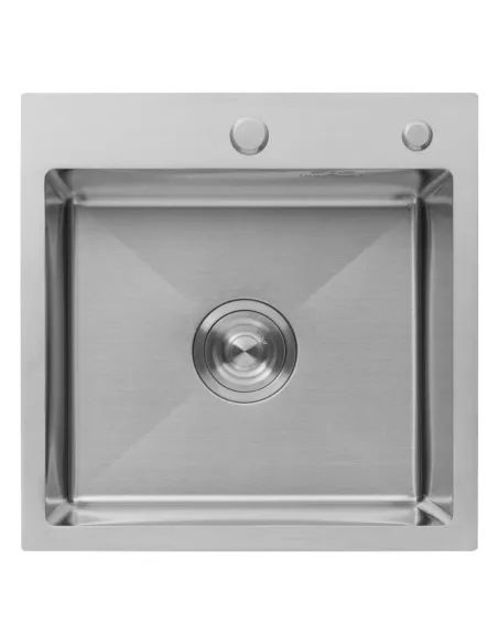 Мийка для кухні квадратна Kroner KRP Gebürstet - 5050HM із нержавіючої сталі 3.0/1.0 мм