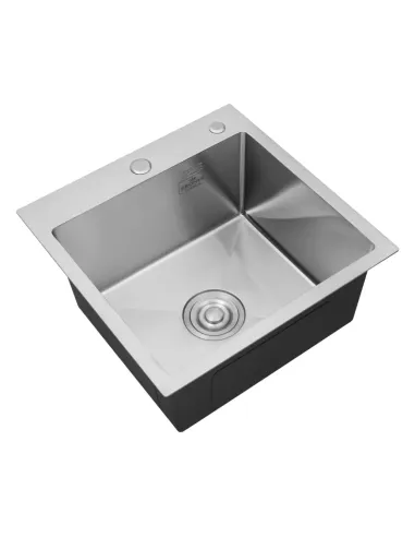 Мийка для кухні квадратна Kroner KRP Gebürstet - 5050HM із нержавіючої сталі 3.0/1.0 мм