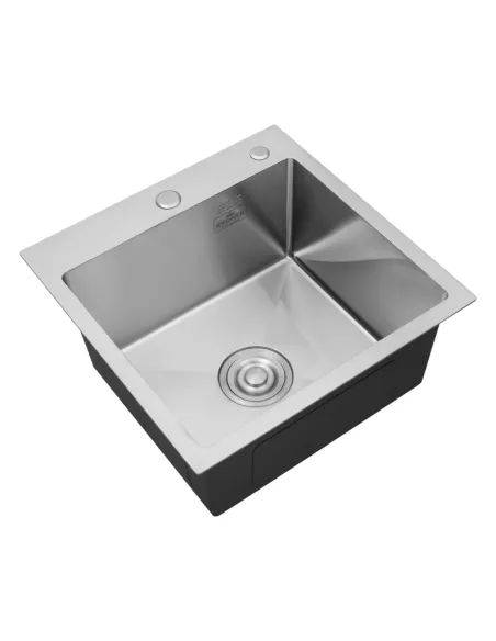 Мийка для кухні квадратна Kroner KRP Gebürstet - 5050HM із нержавіючої сталі 3.0/1.0 мм