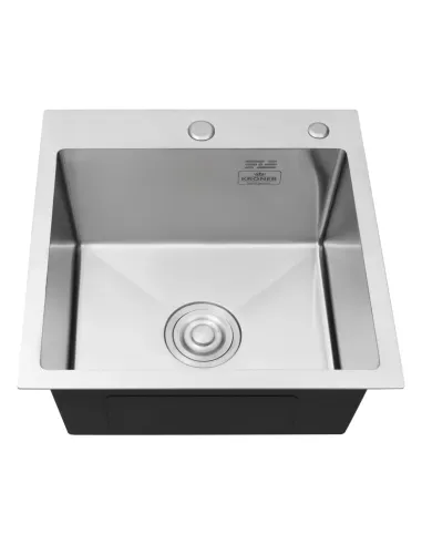 Мийка для кухні квадратна Kroner KRP Gebürstet - 5050HM із нержавіючої сталі 3.0/1.0 мм