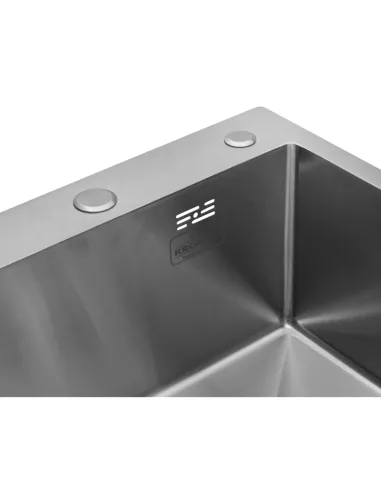 Мийка для кухні квадратна Kroner KRP Gebürstet - 5050HM із нержавіючої сталі 3.0/1.0 мм