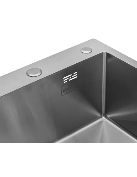 Мийка для кухні квадратна Kroner KRP Gebürstet - 5050HM із нержавіючої сталі 3.0/1.0 мм