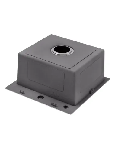 Мийка для кухні квадратна Kroner KRP Gebürstet - 5050HM із нержавіючої сталі 3.0/1.0 мм