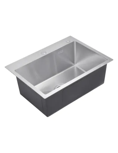 Мийка для кухні прямокутна Kroner KRP Gebürstet - 5843HM із нержавіючої сталі 3.0/1.0 мм