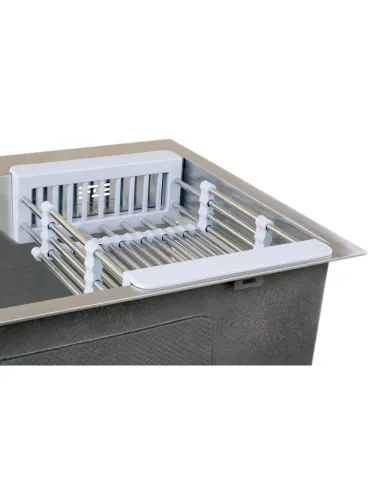 Мийка для кухні прямокутна Kroner KRP Gebürstet - 5843HM із нержавіючої сталі 3.0/1.0 мм