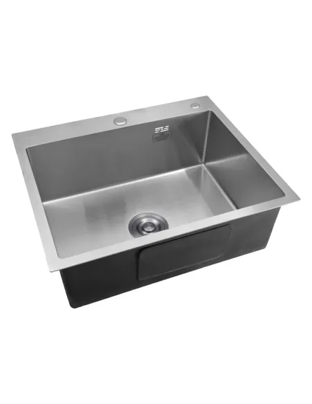 Мойка для кухни прямоугольная Kroner KRP Gebürstet - 6050HM из нержавеющей стали 3.0/1.0 мм