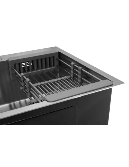 Мийка для кухні прямокутна Kroner KRP Gebürstet - 6050HM із нержавіючої сталі 3.0/1.0 мм