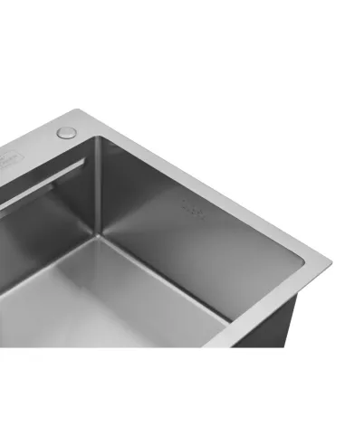 Мийка прямокутна для кухні Kroner KRP Gebürstet - 6350HM з нержавіючої сталі 3.0/1.0 мм