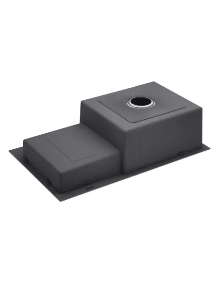 Мийка прямокутна для кухні Kroner KRP Gebürstet - 7848RHM з нержавіючої сталі 3.0/1.0 мм